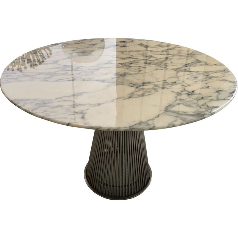 Table vintage en marbre de Warren Platner pour Knoll, 1966