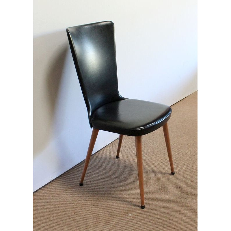 Set of 8 vintage Baumann Essor chairs, 1960