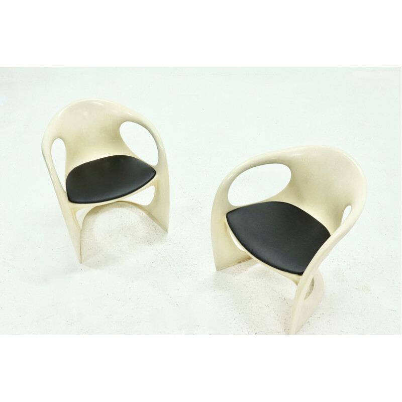 Pair of vintage Casalino chairs by Alexander Begge for Casala, 1974