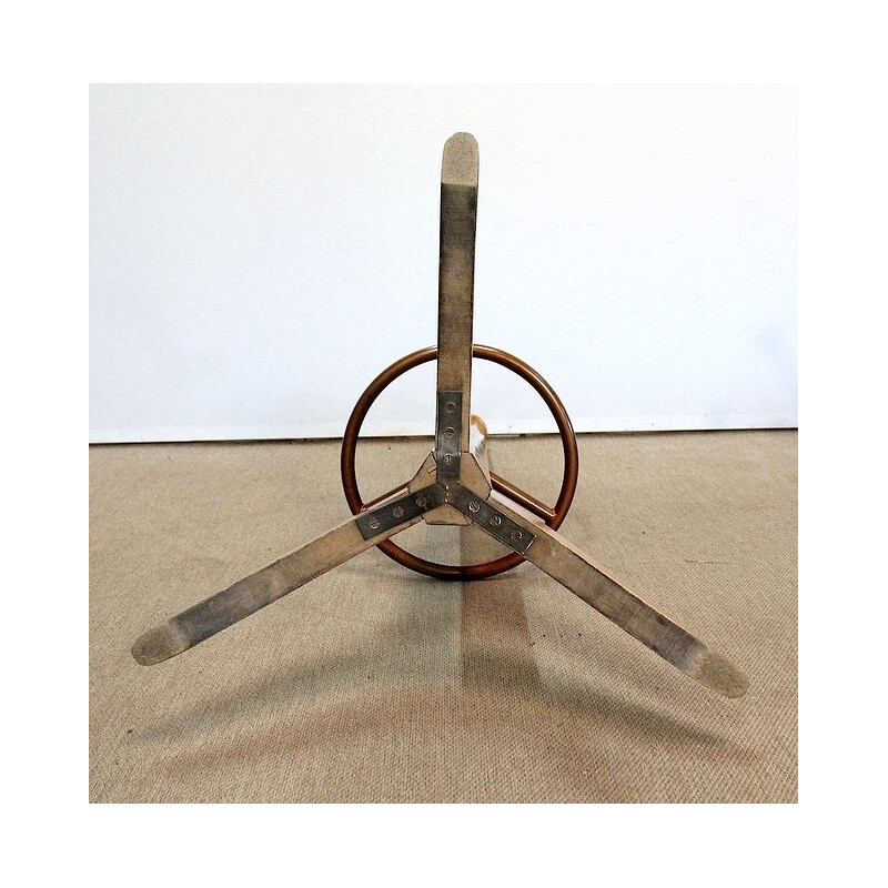 Vintage coat rack "Stella" in solid beech wood, 1960