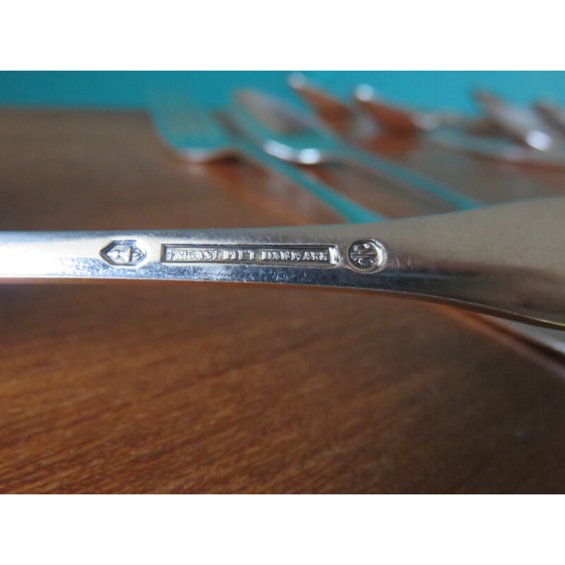 Set of utensils in silver coloured metal - 1960s