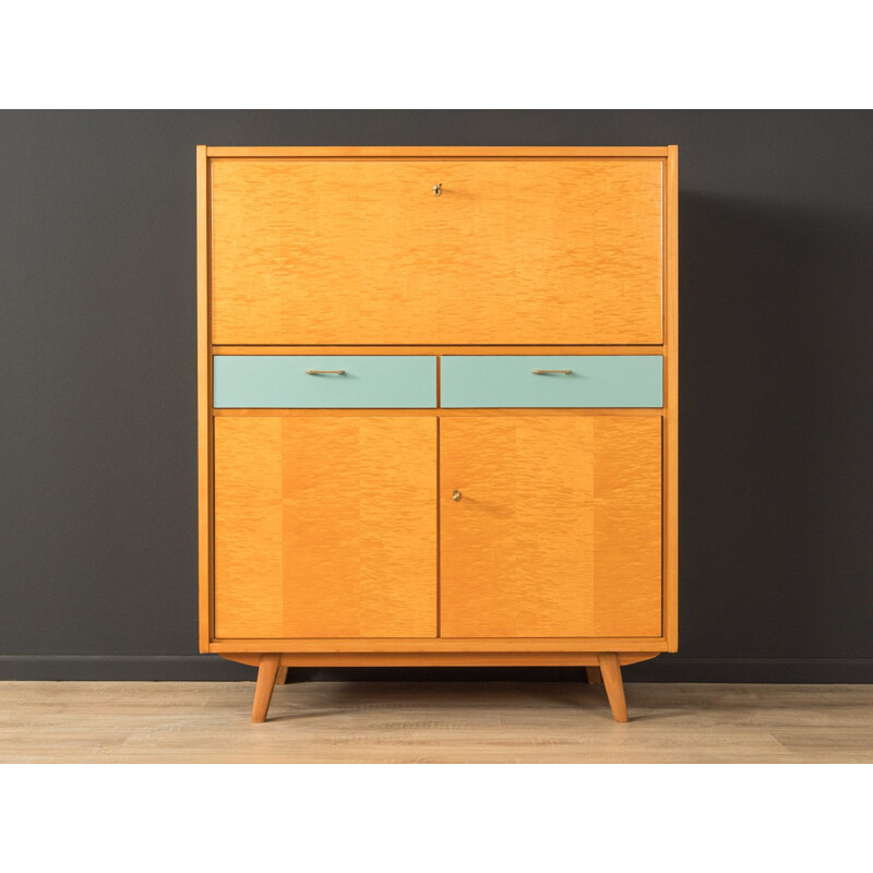 Vintage birch secretary, Germany 1950s