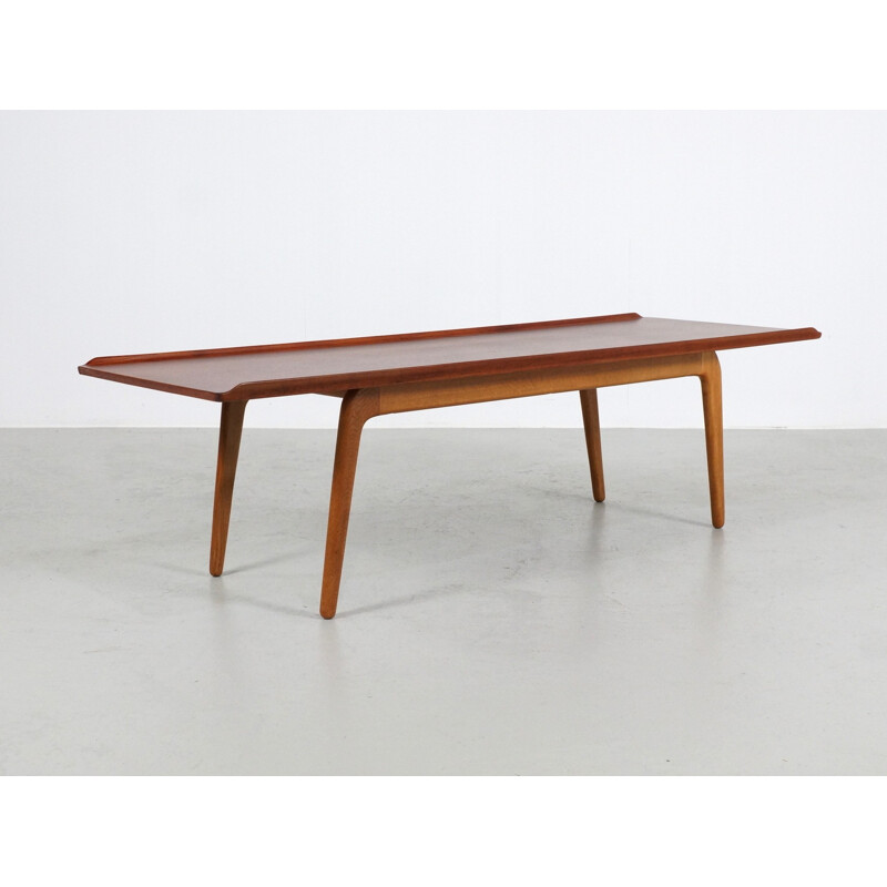 Bovenkamp coffee table in teak and oak, Aksel Bender MADSEN - 1960s