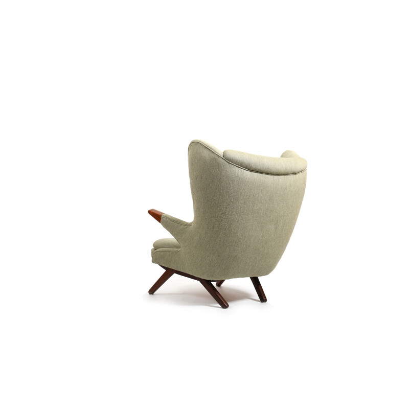 Vintage bear armchair model 91 in teak by Svend Skipper for Skippers Møbler, Denmark 1950s