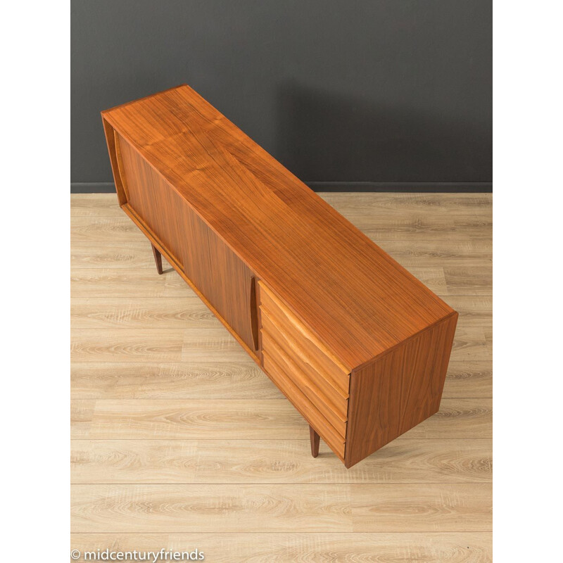 Mid century walnut sideboard with two sliding doors, Germany 1960s