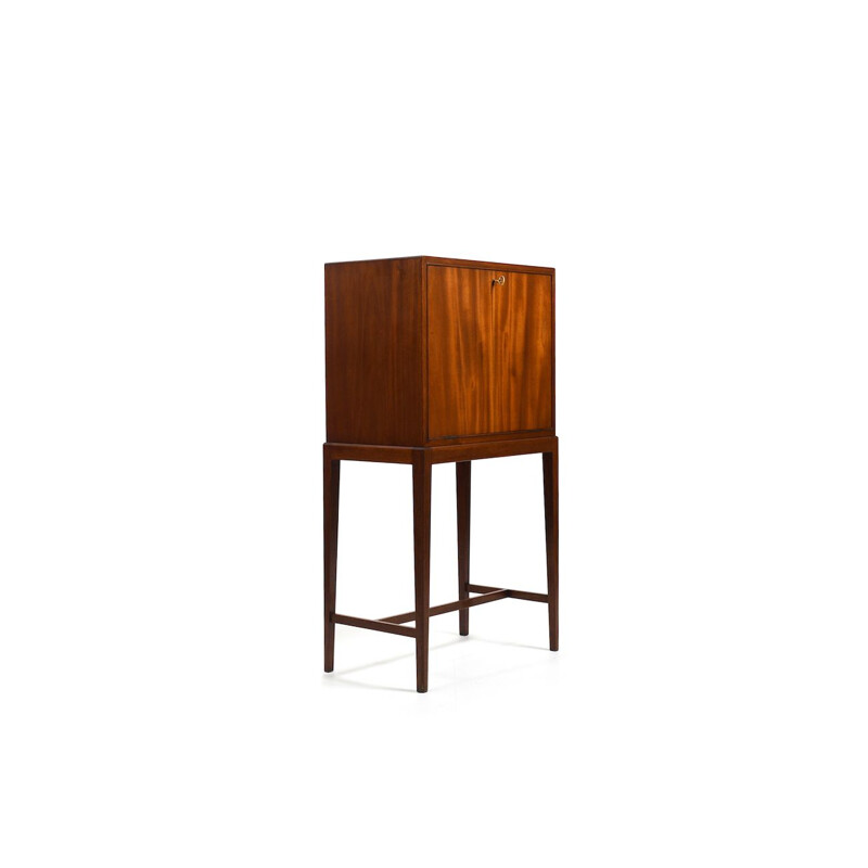 Móvel de mogno vintage bar por Frits Henningsen, Dinamarca 1940