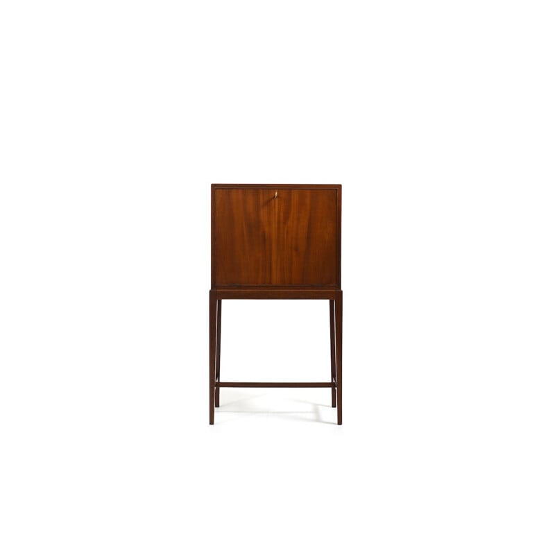 Meuble de bar vintage en acajou par Frits Henningsen, Danemark 1940