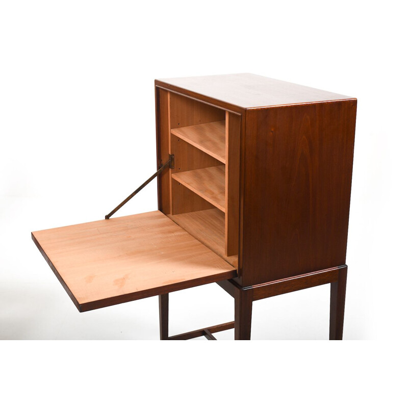 Meuble de bar vintage en acajou par Frits Henningsen, Danemark 1940