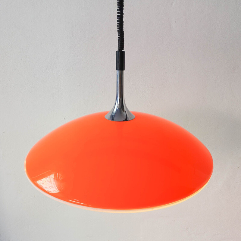 Vintage Space Age Ufo pendant lamp, Italy 1970s