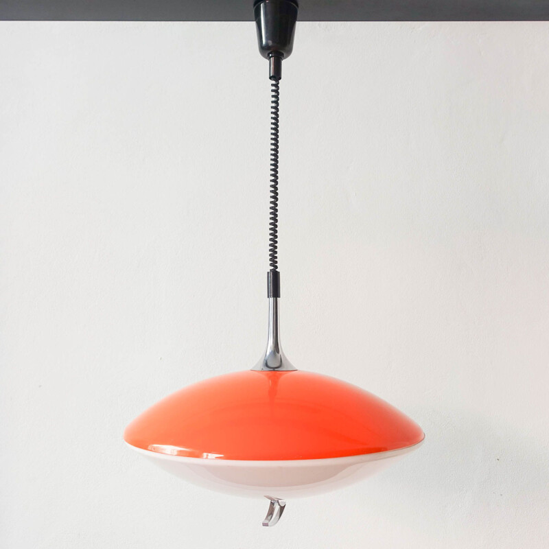 Vintage Space Age Ufo pendant lamp, Italy 1970s