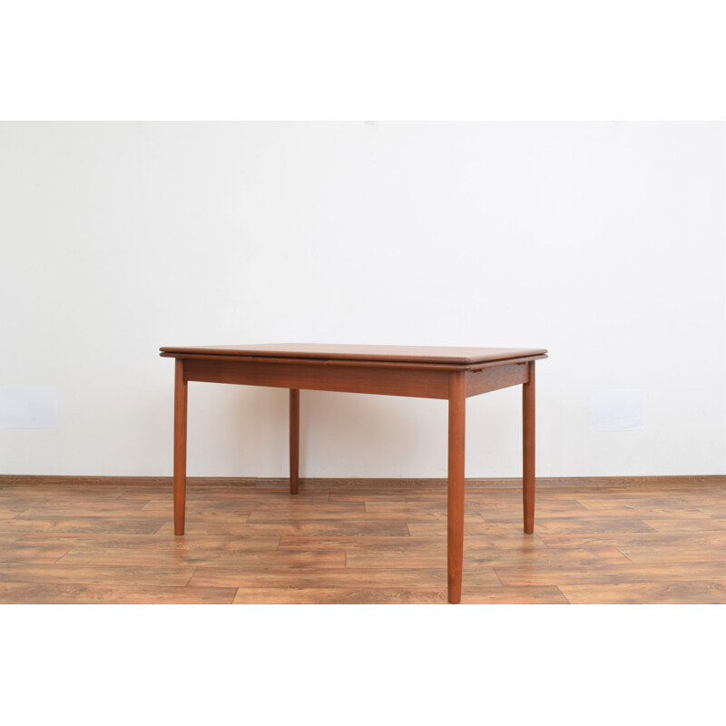 Mid-century Danish teak extendable dining table, 1960s