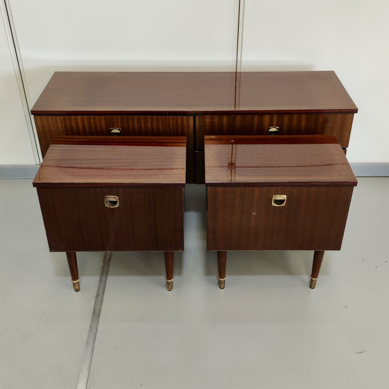 Vintage walnut TV stand