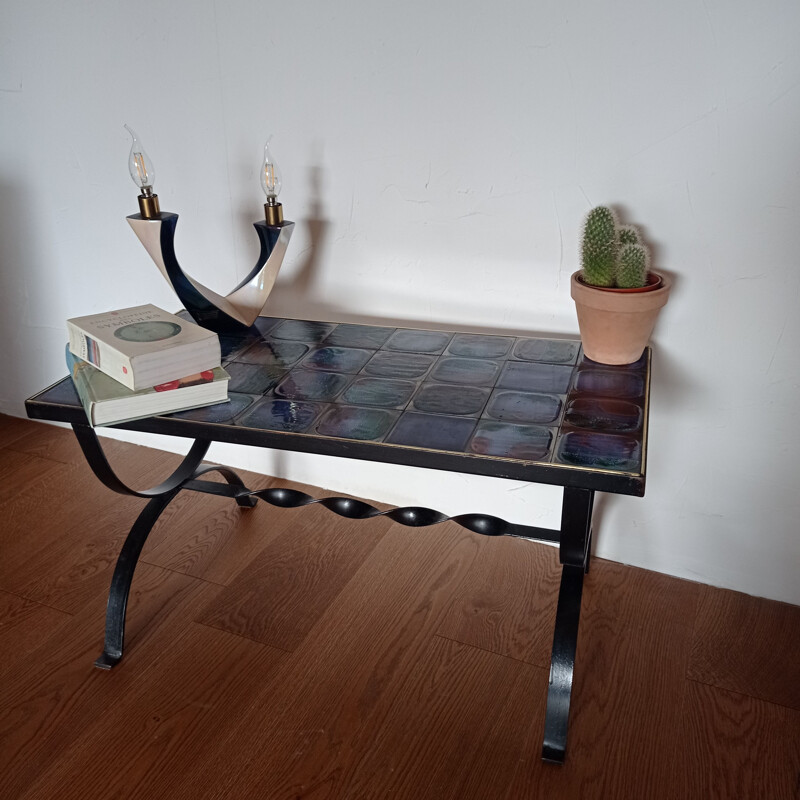 Vintage ceramic coffee table, 1960