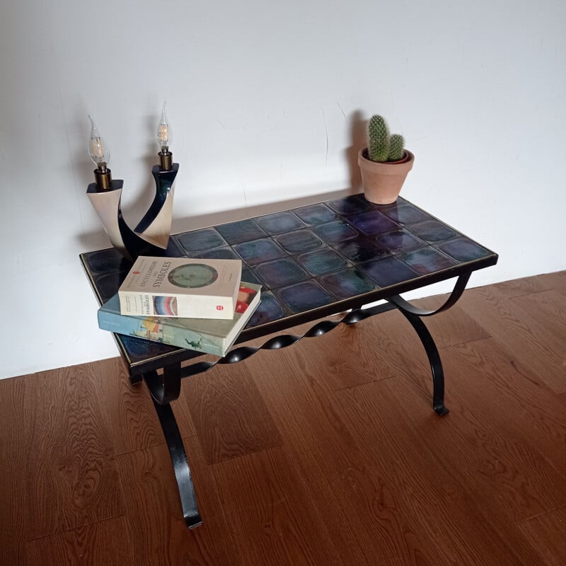 Vintage ceramic coffee table, 1960