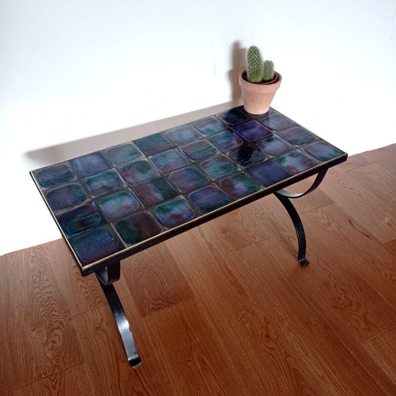 Vintage ceramic coffee table, 1960