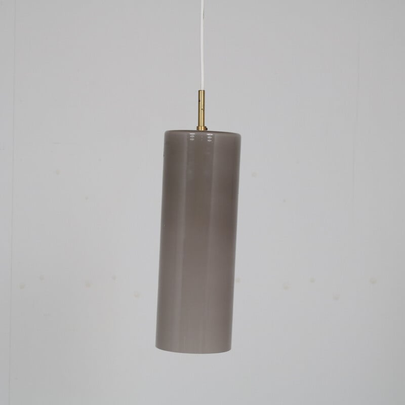 Lámpara de suspensión de cristal vintage de Gino Vistosi para Venini, Italia 1960