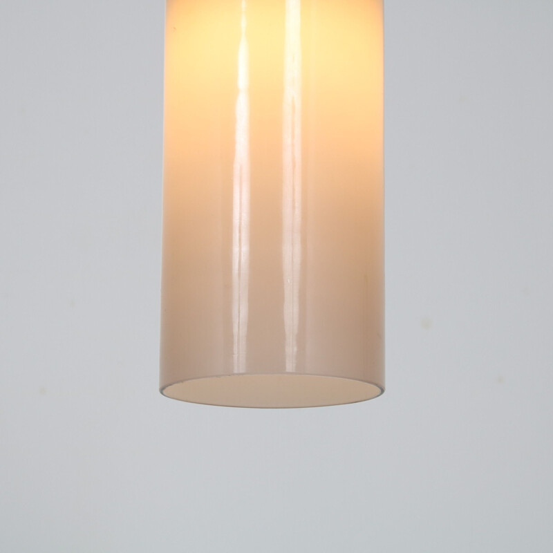 Lámpara de suspensión de cristal vintage de Gino Vistosi para Venini, Italia 1960