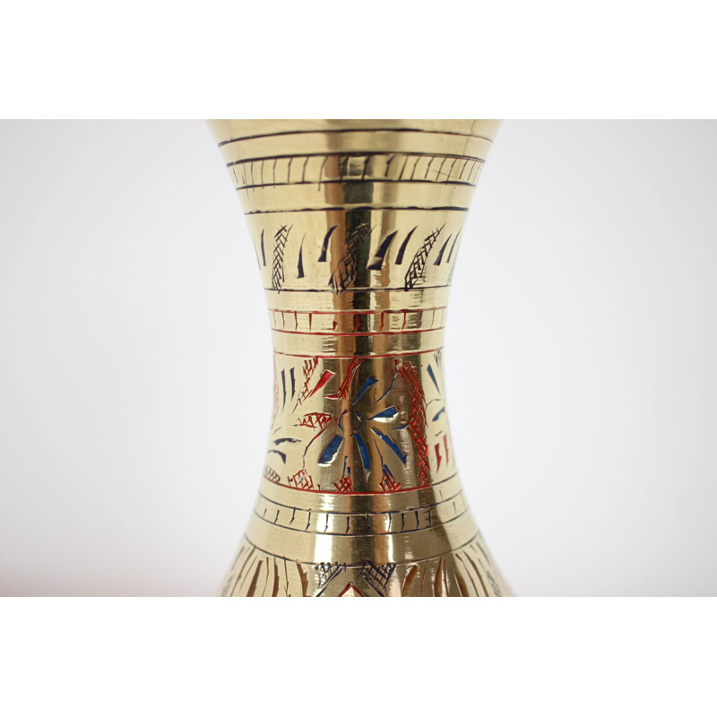 Mid-century brass vase, India 1960s