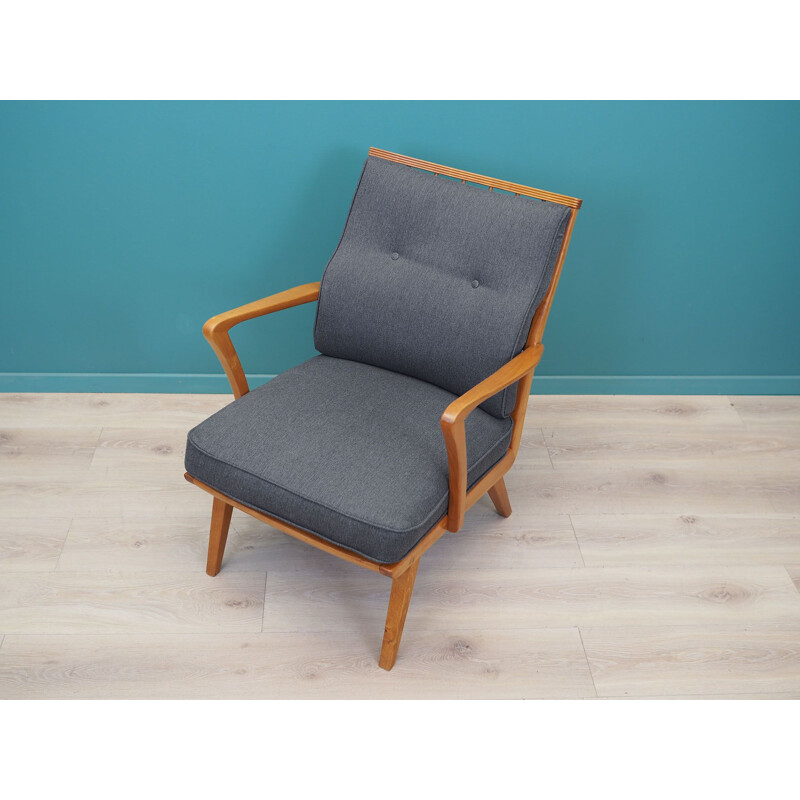 Vintage Duitse kersenhouten fauteuil van Walter Knoll voor Knoll Antimott, 1960