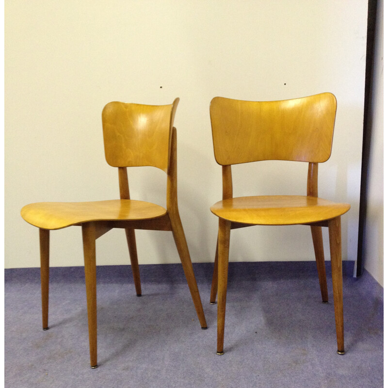 Set of 4 chairs Max BILL - 1950s