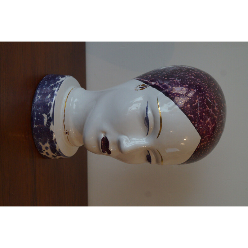 Vintage ceramic woman's head, Germany