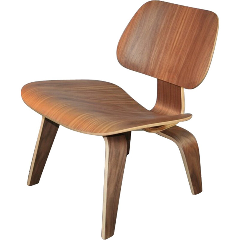 Herman Miller "LCW" chairs in walnut, Charles & Ray EAMES - 2000s