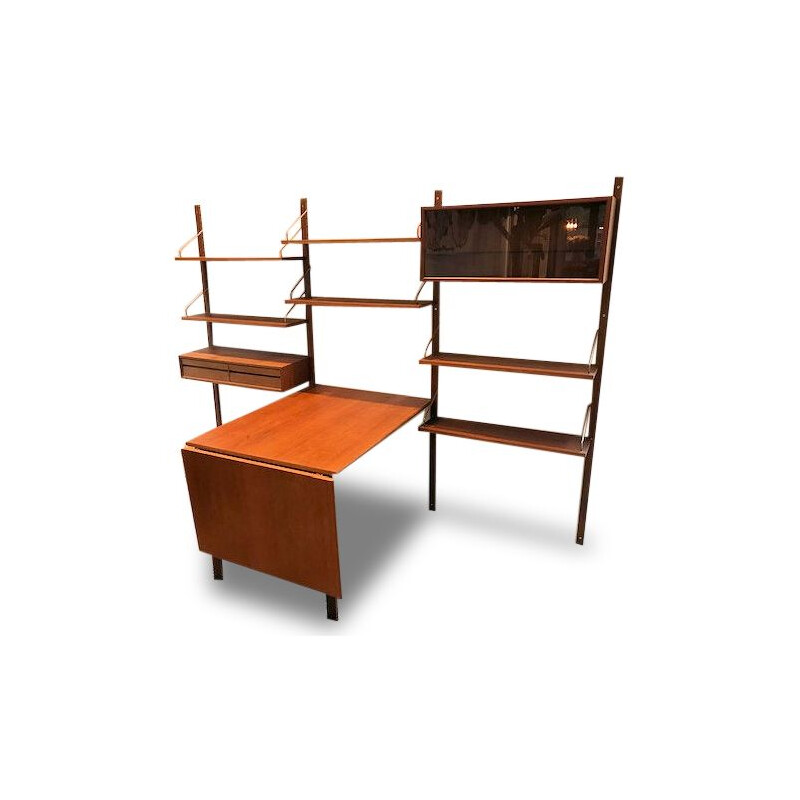 Vintage Danish teak wall-unit system by Poul Cadovius for Cado