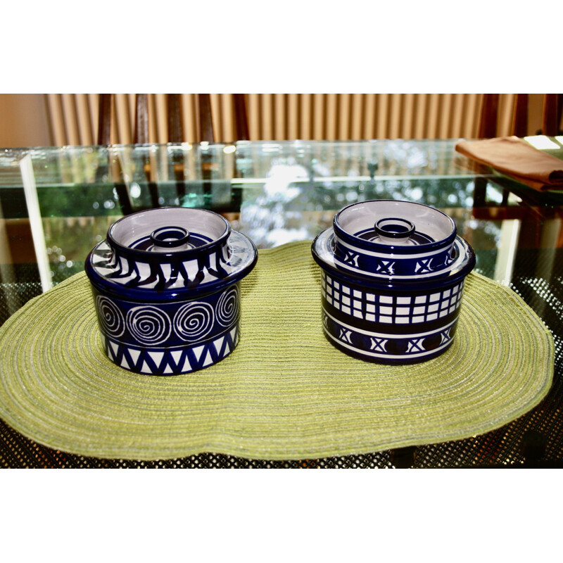 Pareja de cerámicas vintage de Robert Picault, 1960