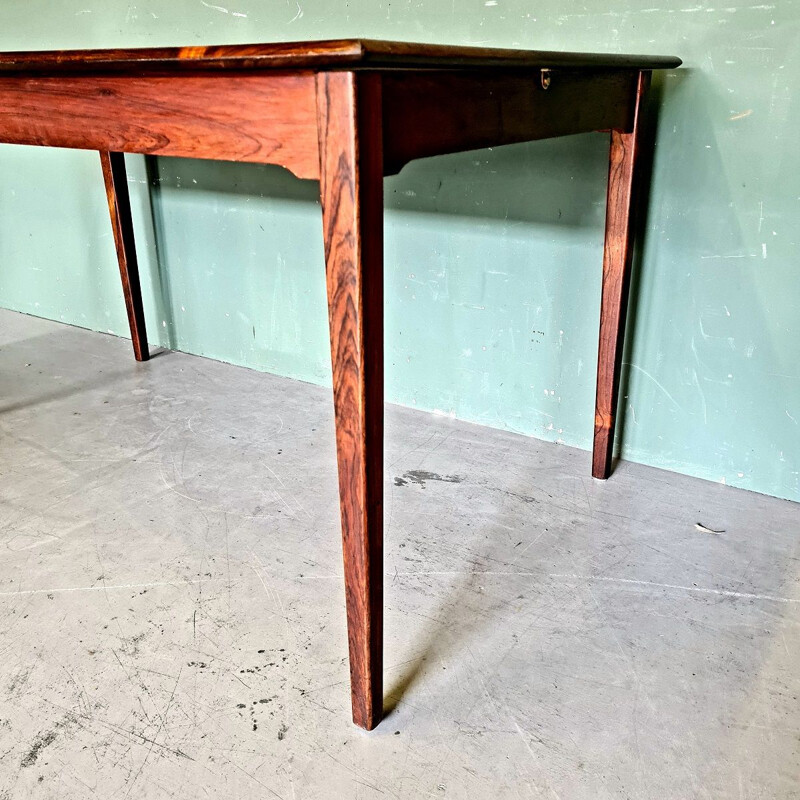 Vintage rosewood extendable dining table, 1960s