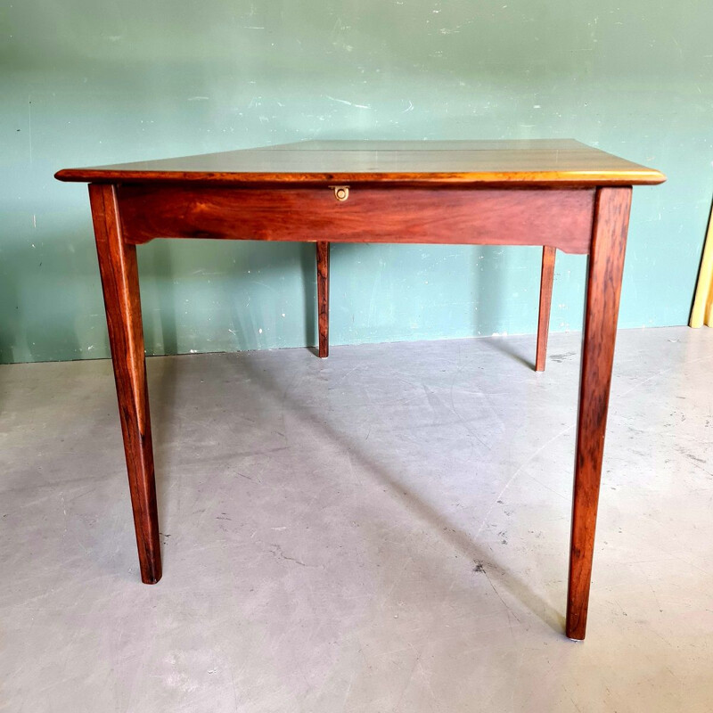 Vintage rosewood extendable dining table, 1960s