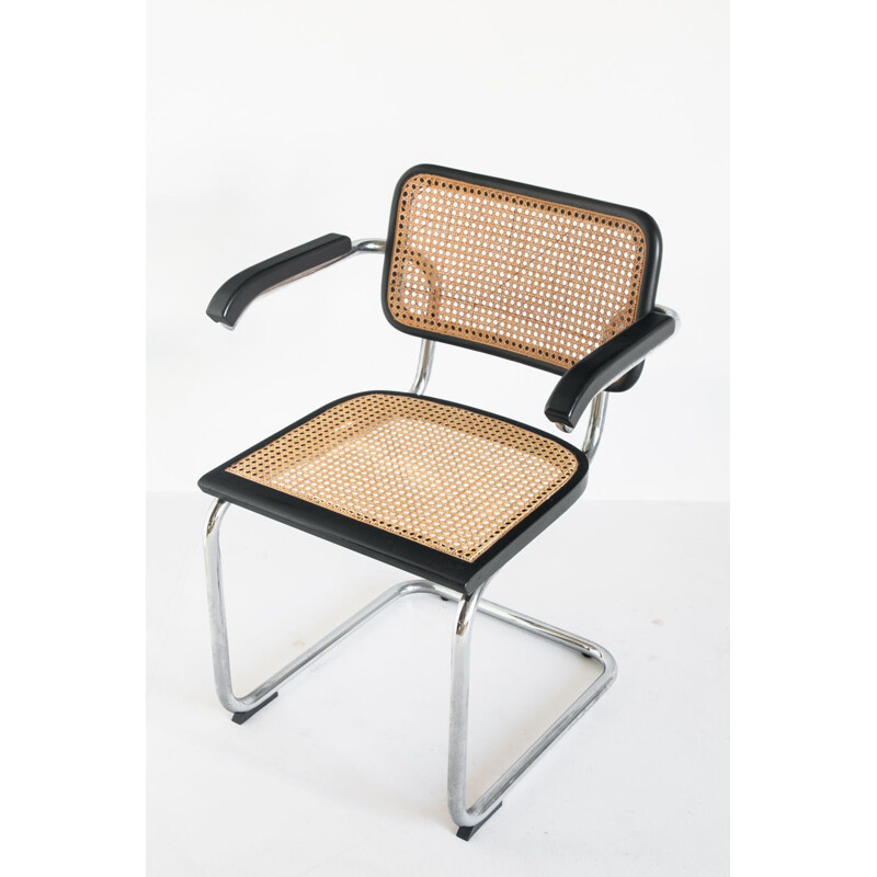 Ensmeble de 4 fauteuils vintage "cesca" par Marcel Breuer, 1980