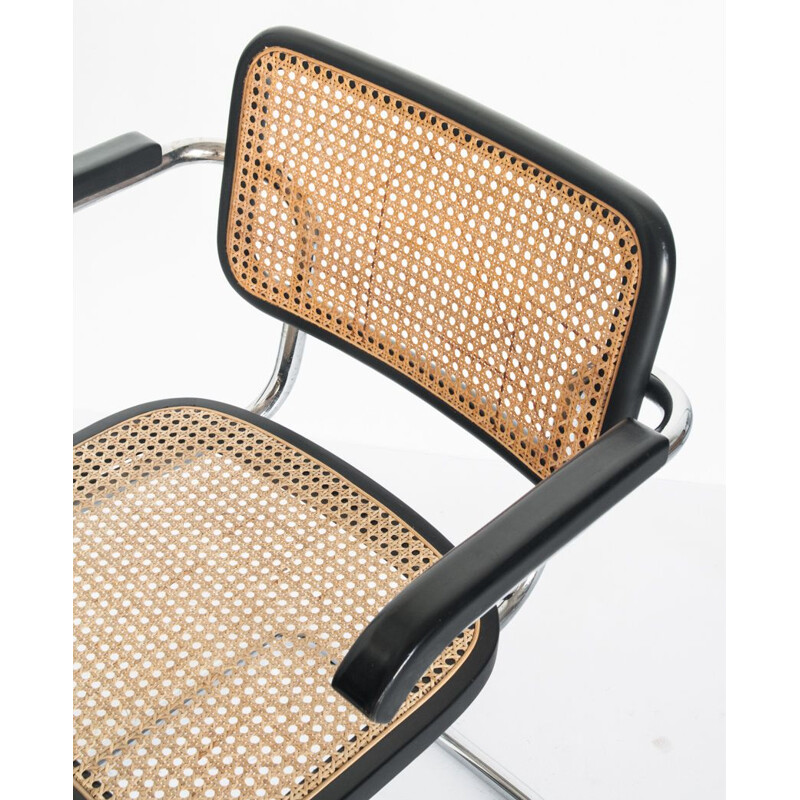 Ensmeble de 4 fauteuils vintage "cesca" par Marcel Breuer, 1980