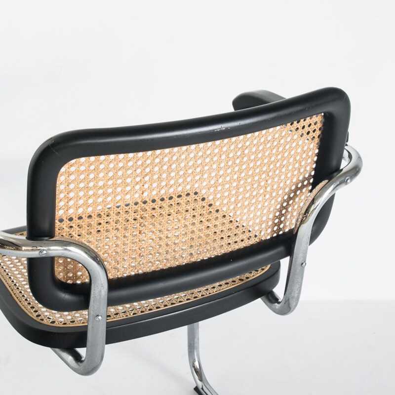 Ensmeble de 4 fauteuils vintage "cesca" par Marcel Breuer, 1980