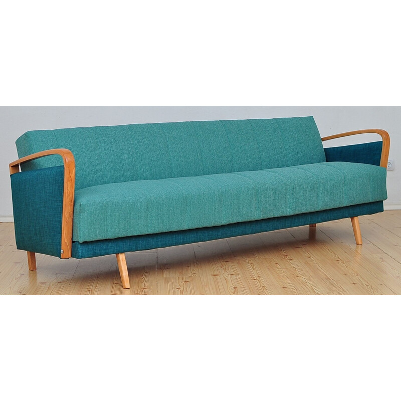 Mid-century folding 3-seater sofa, 1960s