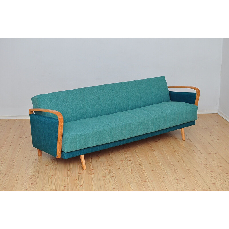 Mid-century folding 3-seater sofa, 1960s