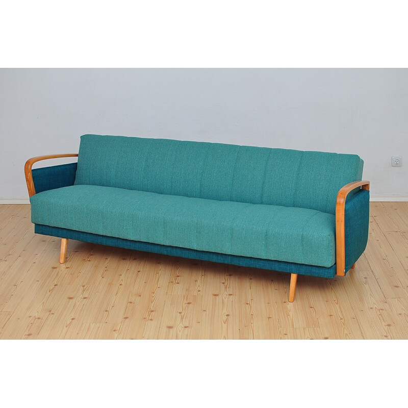 Mid-century folding 3-seater sofa, 1960s