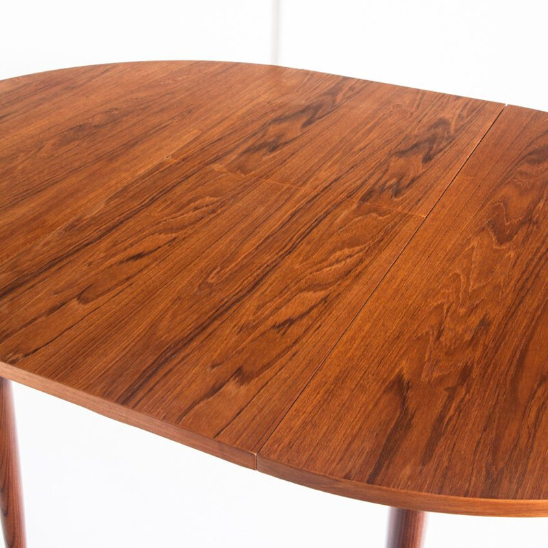 Vintage teak table with extension, France 1960