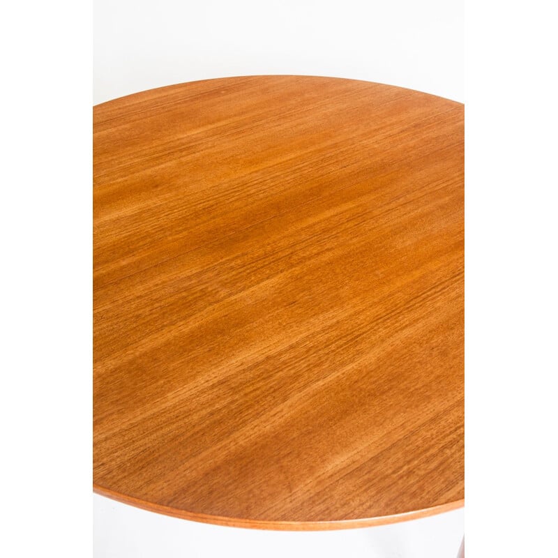 Scandinavian vintage teak table with extension leaf, France 1960