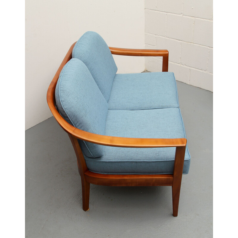 Vintage 2-seater sofa in cherrywood by Wilhelm Knoll, 1960s