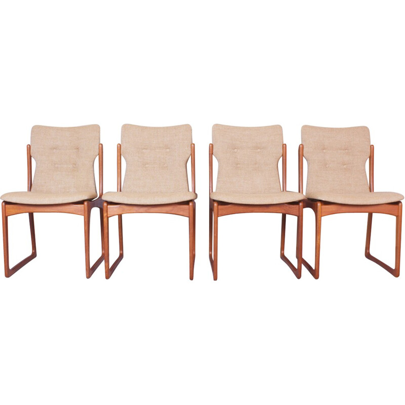 Suite de 4 chaises à repas Vamdrup Stolefabrik - 1960