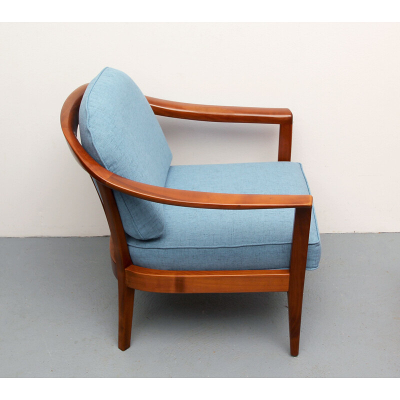 Vintage kersenhouten fauteuil van Wilhelm Knoll, Duitsland 1960