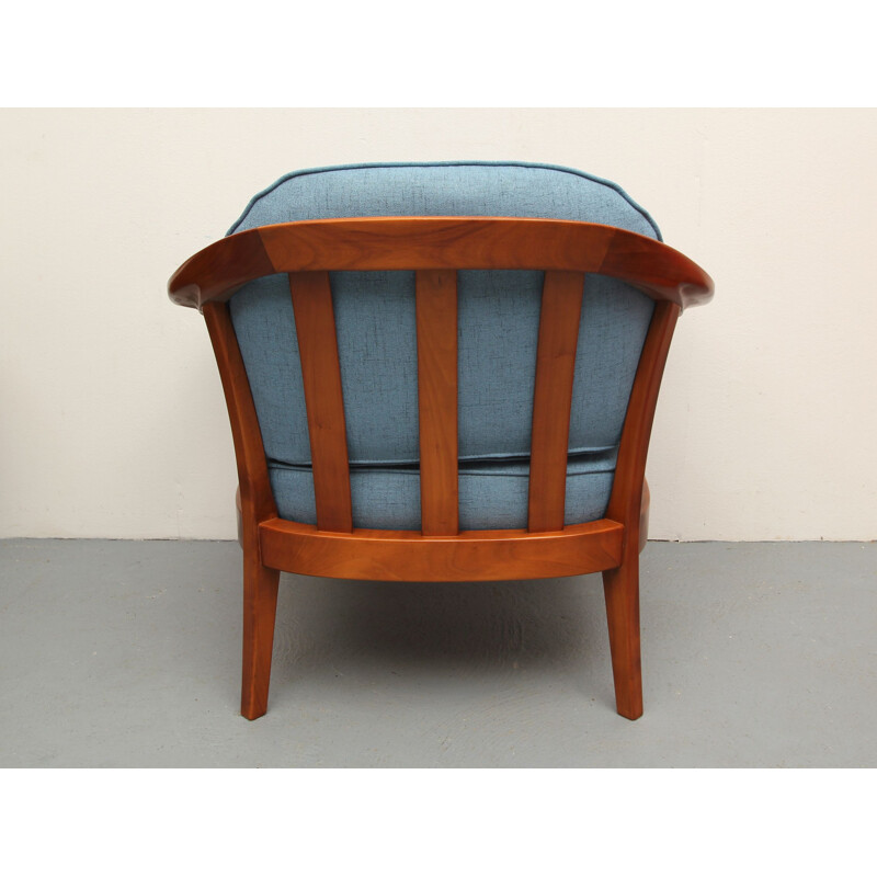 Vintage cherry wood armchair by Wilhelm Knoll, Germany 1960