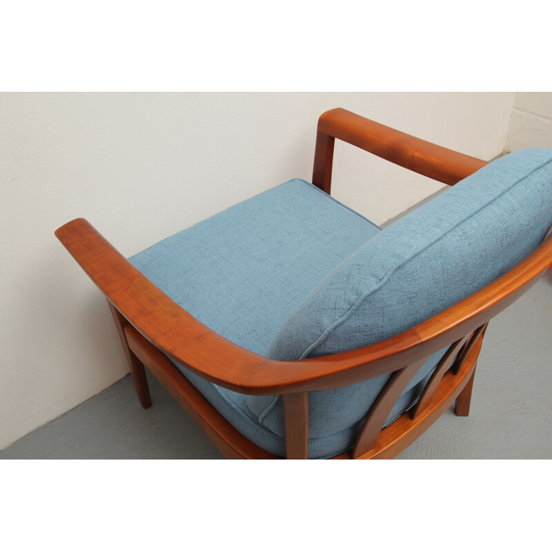 Vintage kersenhouten fauteuil van Wilhelm Knoll, Duitsland 1960