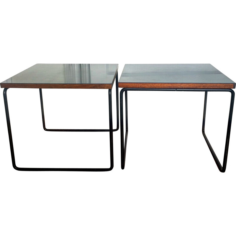 Pair of Steiner side tables, Pierre GUARICHE - 1950s