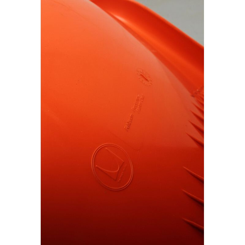 Vintage s-chair orange by Verner Panton for FehlbaumMiller, 1970s