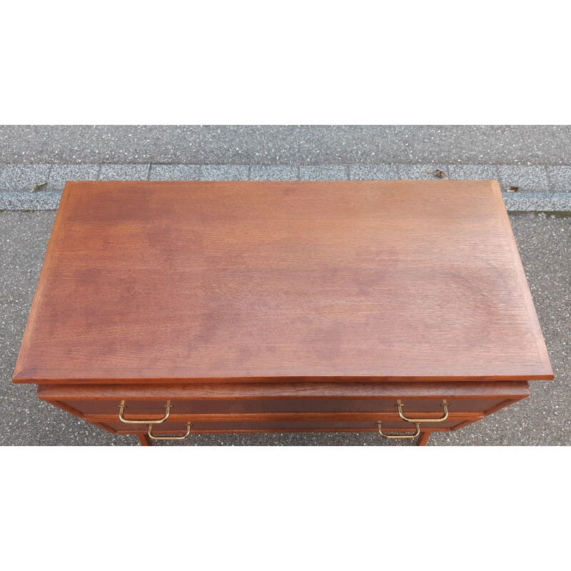 Vintage gilt oakwood chest of drawers, 1950