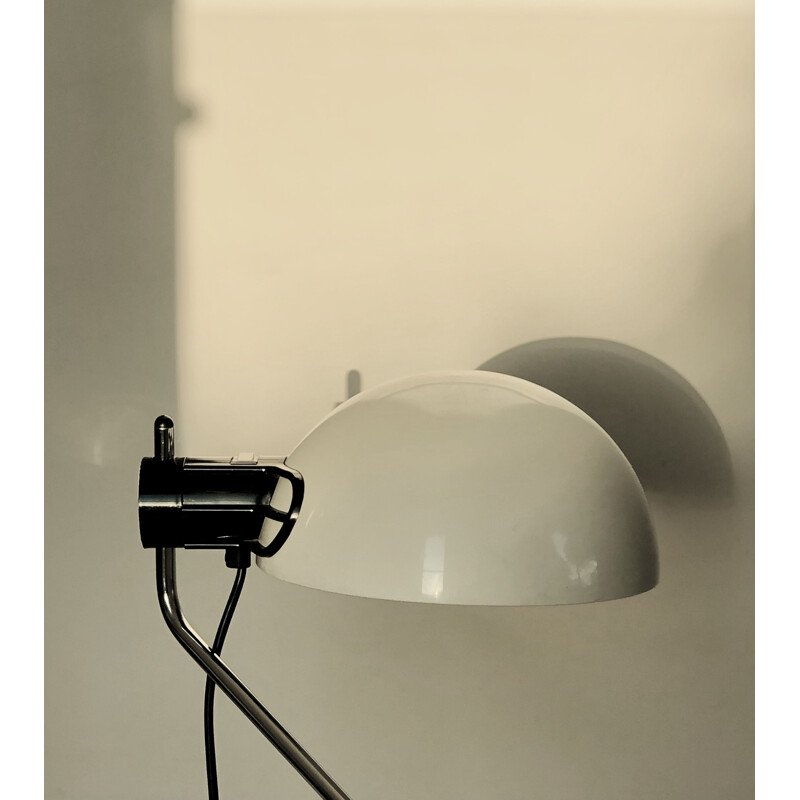 Vintage zwart gelakte metalen tafellamp "Libellula" van Emilio Fabio Simion voor Harvey Guzzini, Italië 1970