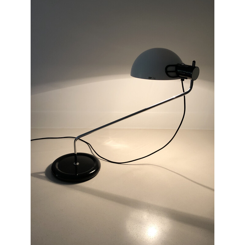 Lampe de table vintage en métal laqué noir "Libellula" par Emilio Fabio Simion pour Harvey Guzzini, Italie 1970