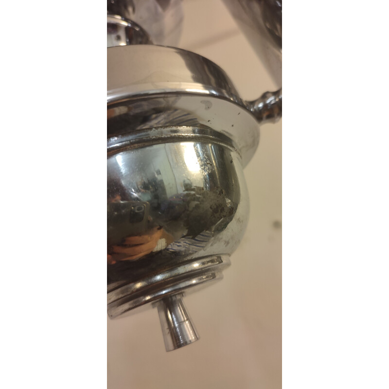 Vintage silver pendant lamp