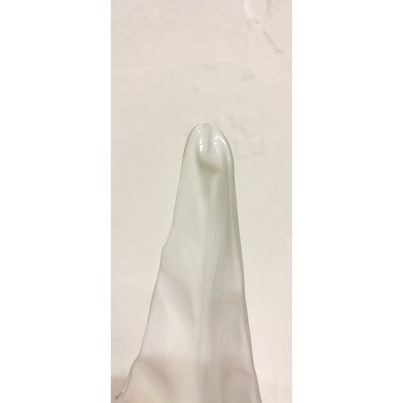 Paar Vintage-Tischlampen Calla Lily aus Muranoglas